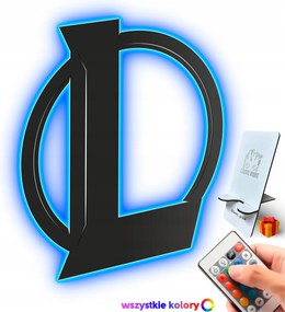 Fa kép 3D League Of Legends Fali dekoráció Led éjszakai lámpa