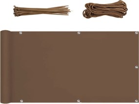 Erkélyszőnyeg Erkélyvédő Barna 90 x 300 CM