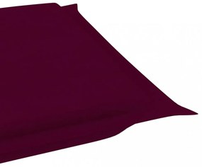 bordó oxford szövet napozóágy párna 186 x 58 x 3 cm