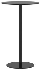 fekete acél kerek kerti asztal Ø60 x 105 cm