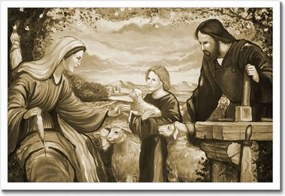 Poszterek keretben 60x40 Szent Család