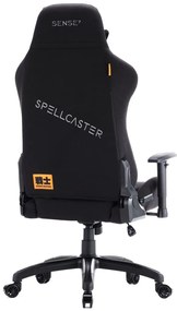 Gamer szék SENSE7 Spellcaster Senshi Edition nagy méret XL fotel, fekete szövet