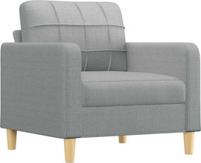 vidaXL világosszürke szövet kanapéfotel 60 cm