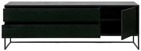 Fekete kőrisfa TV-állvány 180x61x44 cm Silas – WOOOD