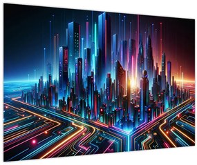 Kép - A jövő városa (90x60 cm)