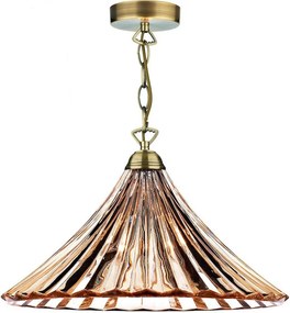 DAR LIGHTING ARD866 ARDECHE Klasszikus Függesztett Lámpa Antik Sárgaréz E27 IP20
