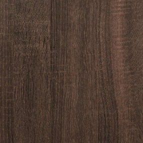 barna tölgy szerelt fa ruhásszekrény kerékkel 102 x 38 x 110 cm