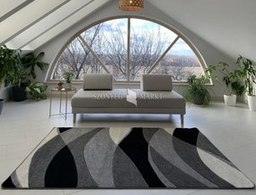 Comfort 4803 szürke modern szőnyeg 80 cm-es szett