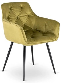 Pisztácia Színű Bársony Étkezőszék. MODESTO