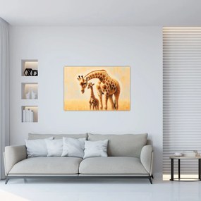 Kép - Zsiráfok (90x60 cm)
