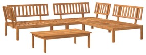 4 részes tömör akácfa kerti raklap ülőgarnitúra