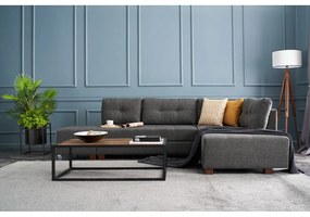 Sötétszürke kinyitható sarokkanapé (jobb oldali) Manama – Balcab Home