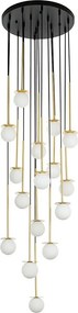 KING HOME JD8006-16 CANNON Többágú Függesztett Lámpa Fehér, Fekete, Arany G9 IP20