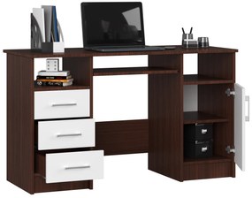 PC asztal Aziza  (wenge + fehér). Akció -16%. 1069612