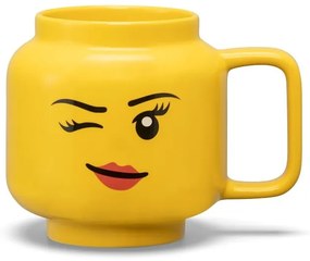 Sárga kerámia gyerek bögre 530 ml Head – LEGO®