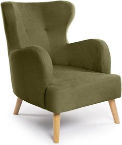 Zöld füles fotel Noemye – Bonami Selection