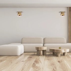 Kristály fali lámpa CHELSEA 2xE14/40W/230V arany