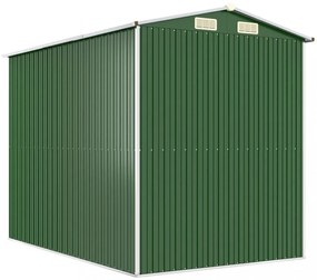 zöld horganyzott acél kerti fészer 192x274x223 cm