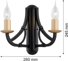 Argon LORENZO 7181 Fali lámpa 2x7W/E14 IP20