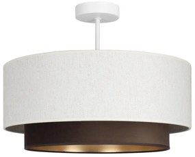 Felületre szerelhető csillár NATIA 1xE27/60W/230V fehér/barna