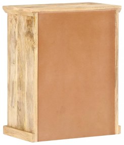 tömör mangófa komód acélajtókkal 60 x 35 x 75 cm