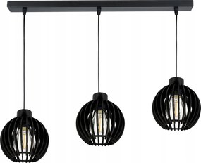 fekete Függő Lámpa Túlnyúló mennyezeti csillár Loft lámpaernyő Fagolyó 3