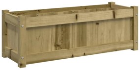 impregnált fenyőfa virágláda 90x31x31 cm