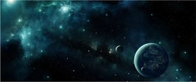 Kép - Élet az űrben (120x50 cm)