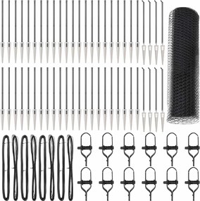 vidaXL Kerítésoszlop Szürke 100 x 0,4 m (13 mm háló) Acél és PVC