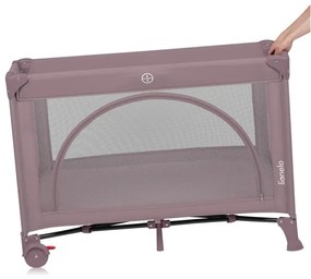 Lionelo - LAURA utazó kiságy rózsaszín nude