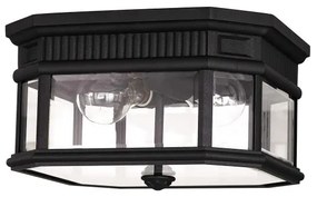 Feiss FE-COTSLN-F-BK-Kültéri mennyezeti lámpa COTSWOLD LANE 2xE27/60W/230V IP44