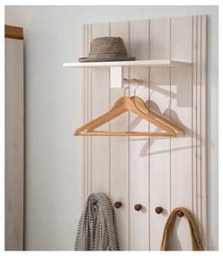 Fehér borovi fenyő előszoba bútor 60x120x25 cm Anita – Støraa