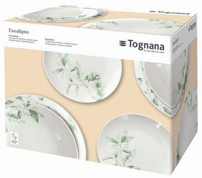Tognana 18 darabos Étkészlet, Madison Eucalipto, porcelán, színes