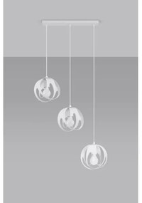 Sollux SL.1085 - Csillár zsinóron TULOS 3xE27/60W/230V fehér