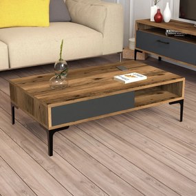 Dohányzóasztal Istanbul - Walnut, Anthracite