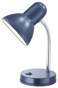 GLOBO-2486 BASIC kék-króm színű asztali lámpa 1XE27 40W ↕ 330mm ↔145x130mm