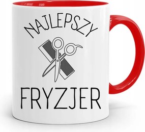 Piros Fodrász Bögre Legjobb Fodrász Ajándék fényképes nyomtatással