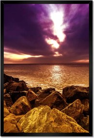 Poszterek keretben 40x60 Lila ég Tenger