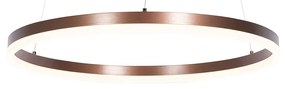 Design függőlámpa bronz 60 cm LED-del 3 fokozatban szabályozható - Anello