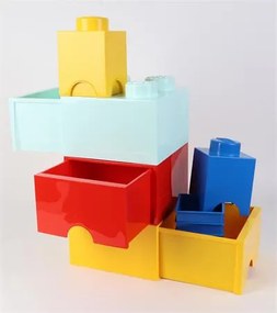 Tárolódoboz, szögletes, LEGO, sárga (L40011732)