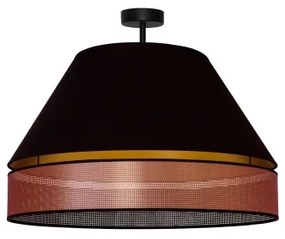 Duolla - Felületre szerelhető csillár COPPER SHINY 1xE27/15W/230V átm. 60 cm fekete/réz