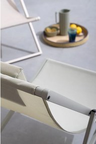 Szürkésbarna fém kerti napozóágy Taylor – Bizzotto