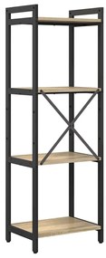 Könyvszekrény sonoma tölgy 40 x 30 x 118 cm Faanyag
