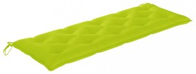 élénkzöld oxford szövet kerti padpárna 150 x 50 x 7 cm