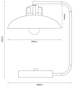 Brilagi - LED Asztali lámpa FLAMENGO 1xE27/60W/230V fehér