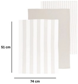 Pamut konyharuha szett 3 db-os 51x74 cm Marra – Tiseco Home Studio