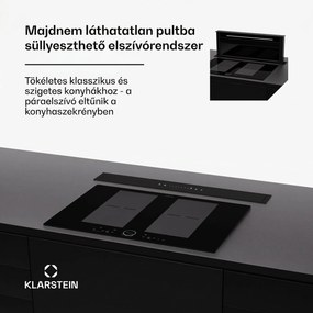 Klarstein Royal Flush Eco 75, páraelszívó, 75 cm, 714 m³/h, EEK A++