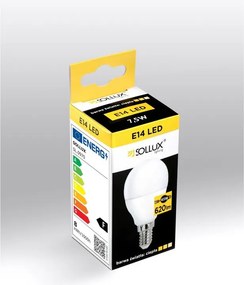 Meleg fehér LED izzó E14, 7,5 W – Sollux