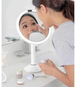 Kozmetikai tükör világítással-nagyítós (ötszörös) ø 20 cm Sensor Trio – simplehuman