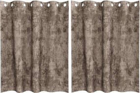 vidaXL Bársonyfüggönyök 2 pcs Cappuccino 140 x 140 cm Bársony